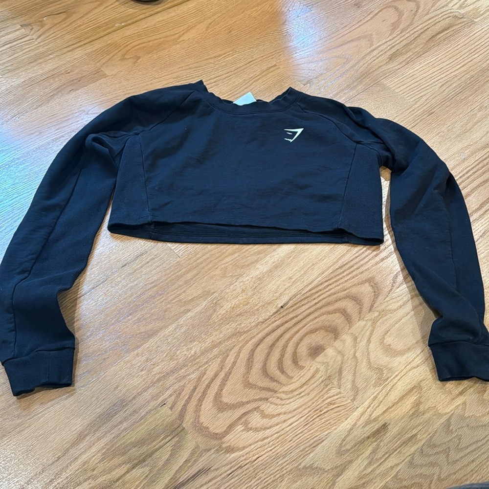 Gymshark cropped long sleeve shirt size small